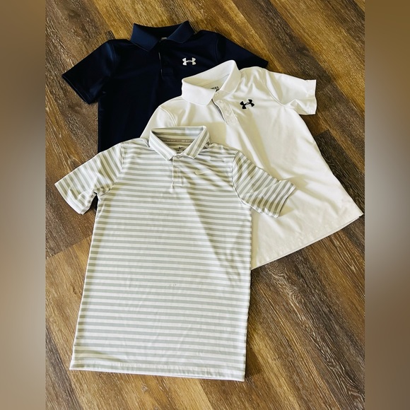 Nike Other - Boys size youth medium golf shirt bundle. Nike And Under Amour. YMD.